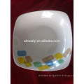 Square plate for fruit, food, soup